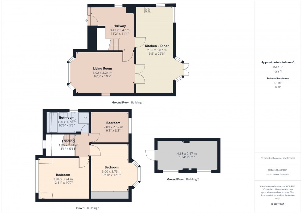Floorplan for Flackwell Heath, Flackwell Heath, HP10