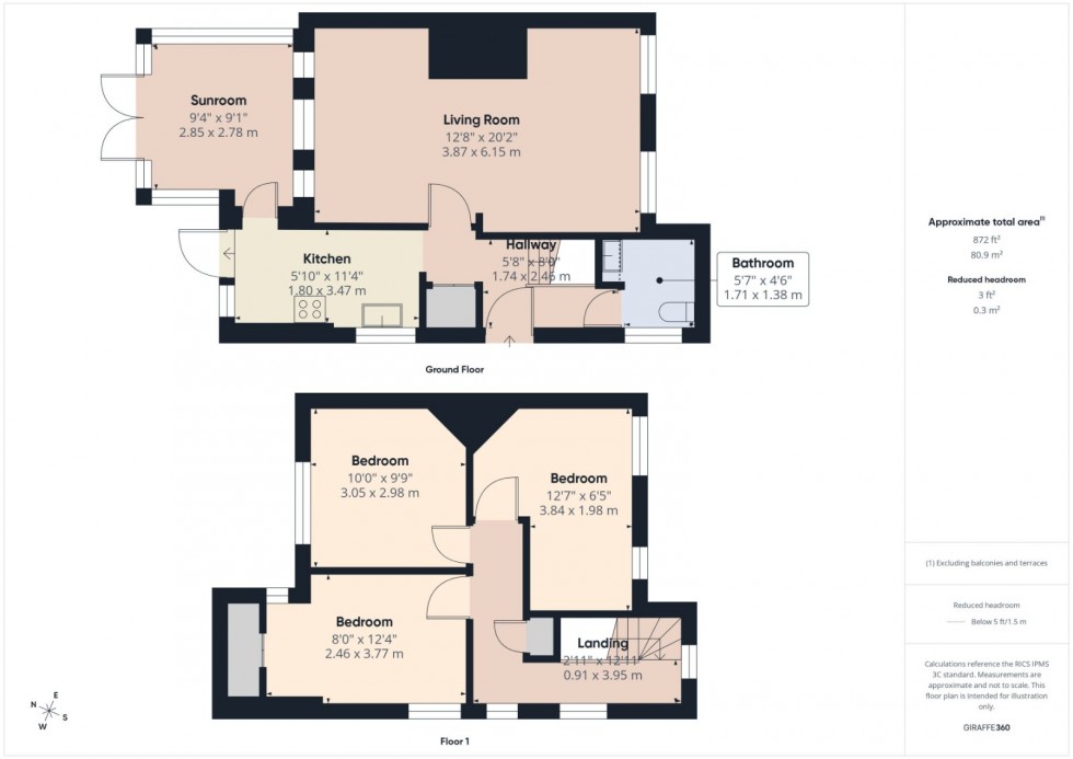 Floorplan for Wooburn Green, High Wycombe, HP10