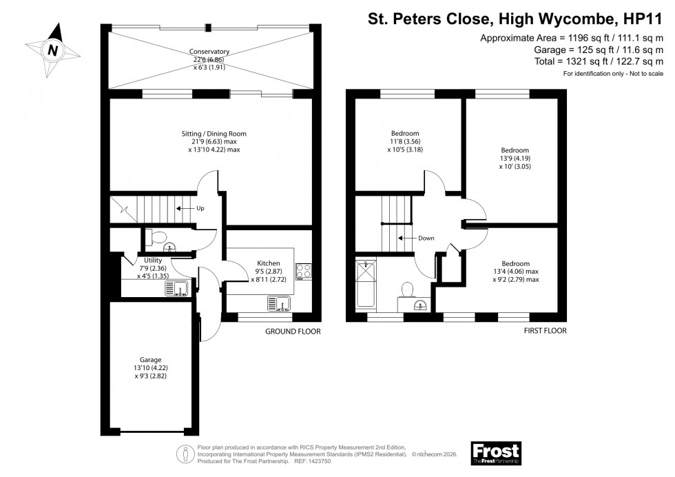 Floorplan for Loudwater, Buckinghamshire, HP11