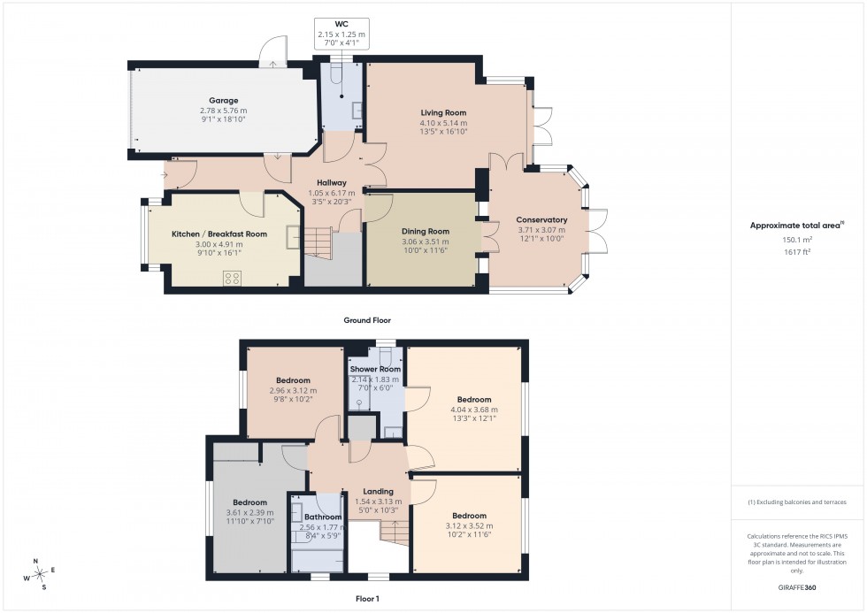 Floorplan for Flackwell Heath, High Wycombe, HP10