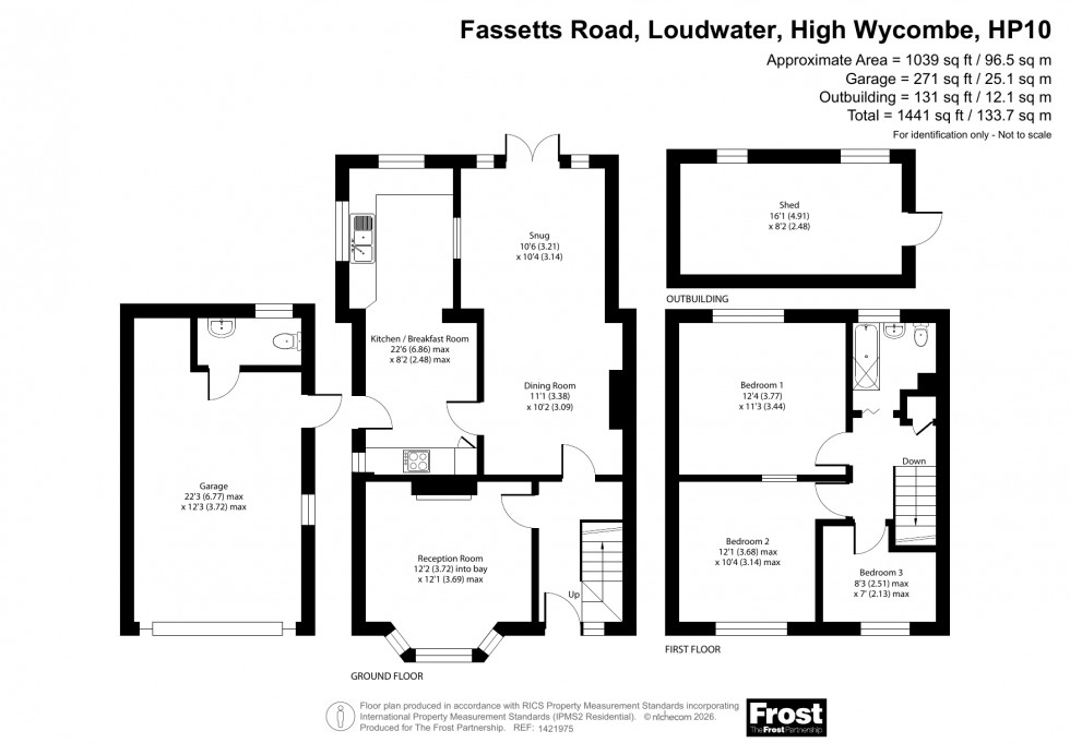 Floorplan for Loudwater, High Wycombe, HP10
