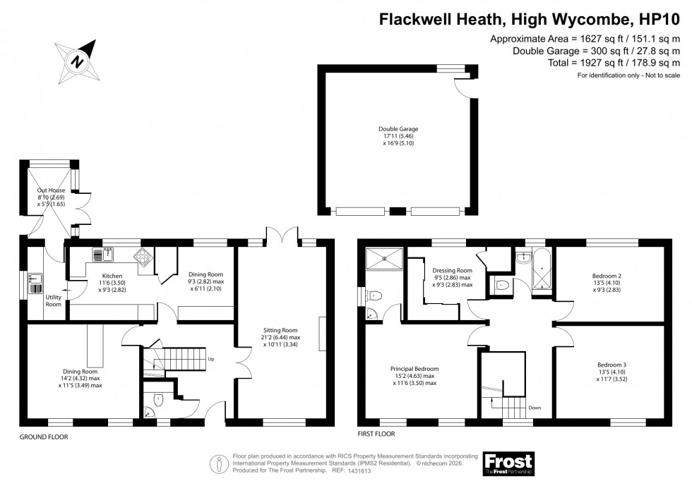 Floorplan for Flackwell Heath, High Wycombe, HP10
