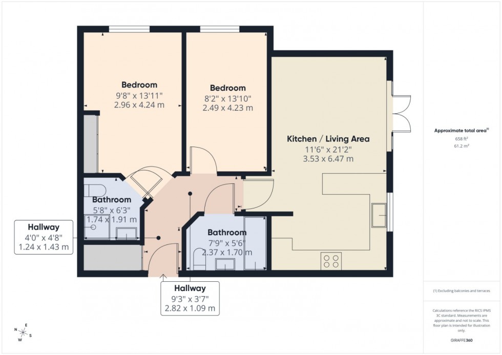 Floorplan for High Wycombe, Buckinghamshire, HP11