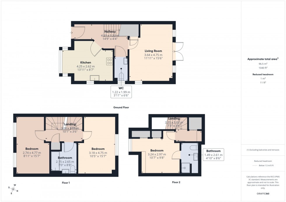 Floorplan for Lane End, Buckinghamshire, HP14