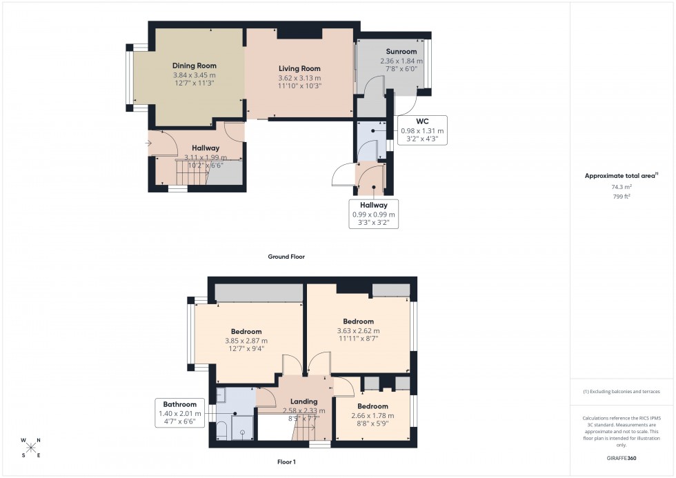 Floorplan for Loudwater, High Wycombe, HP10