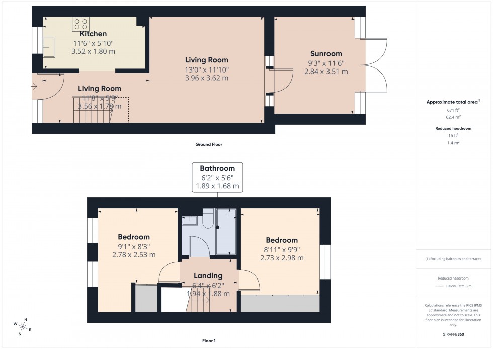Floorplan for Wooburn Green, Buckinghamshire, HP10