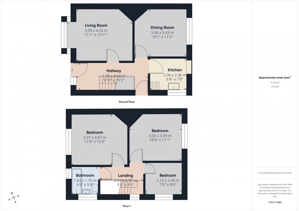 Floorplan for High Wycombe, Buckinghamshire, HP12