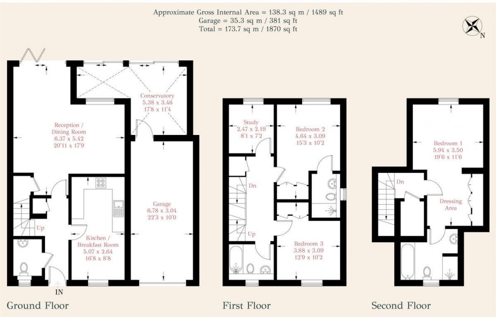 Floorplan for Lane End, High Wycombe, HP14