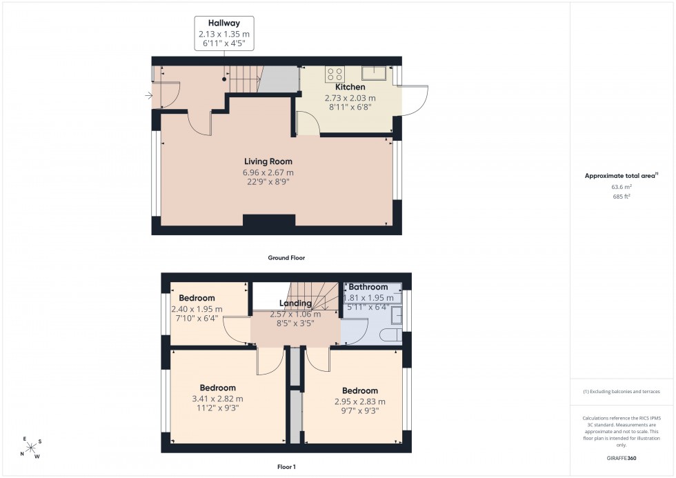 Floorplan for Flackwell Heath, High Wycombe, HP10