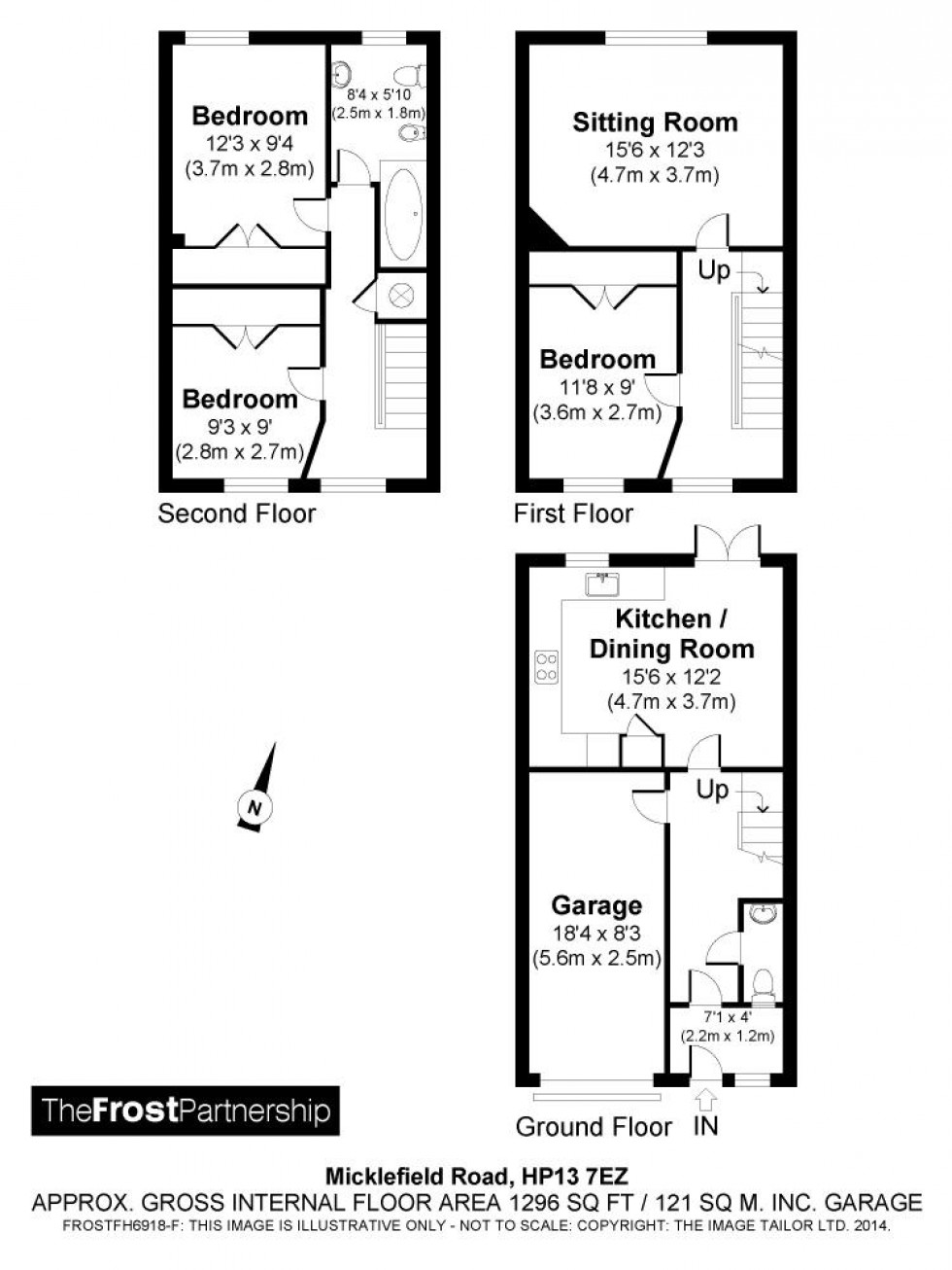 Floorplan for High Wycombe, Buckinghamshire, HP13