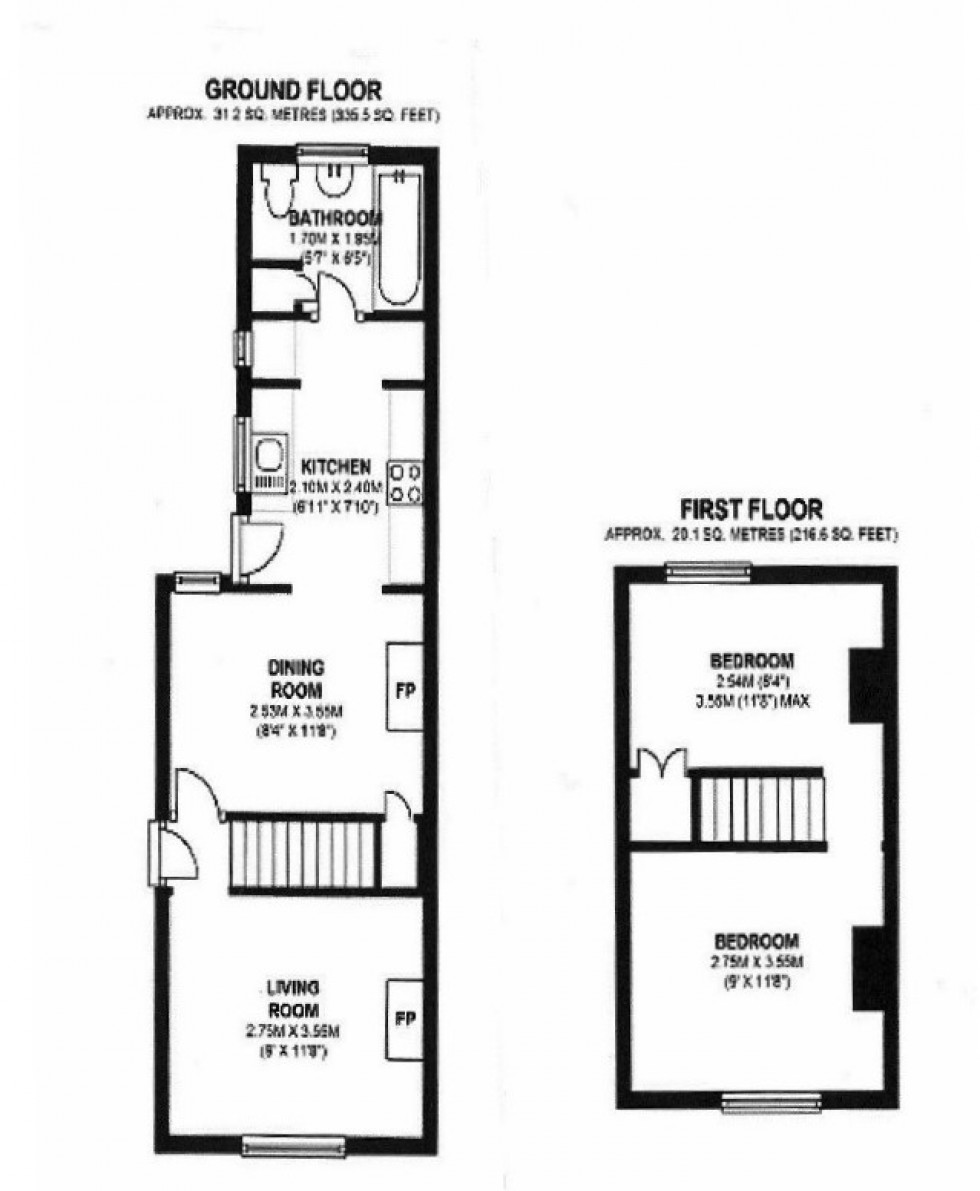 Floorplan for Loudwater, Buckinghamshire, HP10