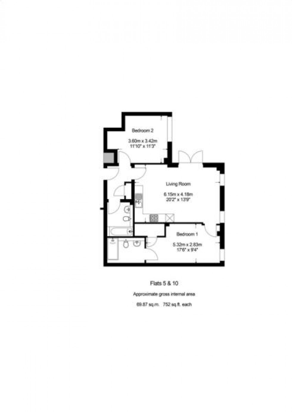 Floorplan for Station Road, Bourne End, SL8