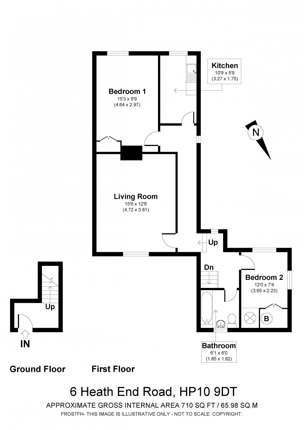 Floorplan for Flackwell Heath, Buckinghamshire, HP10