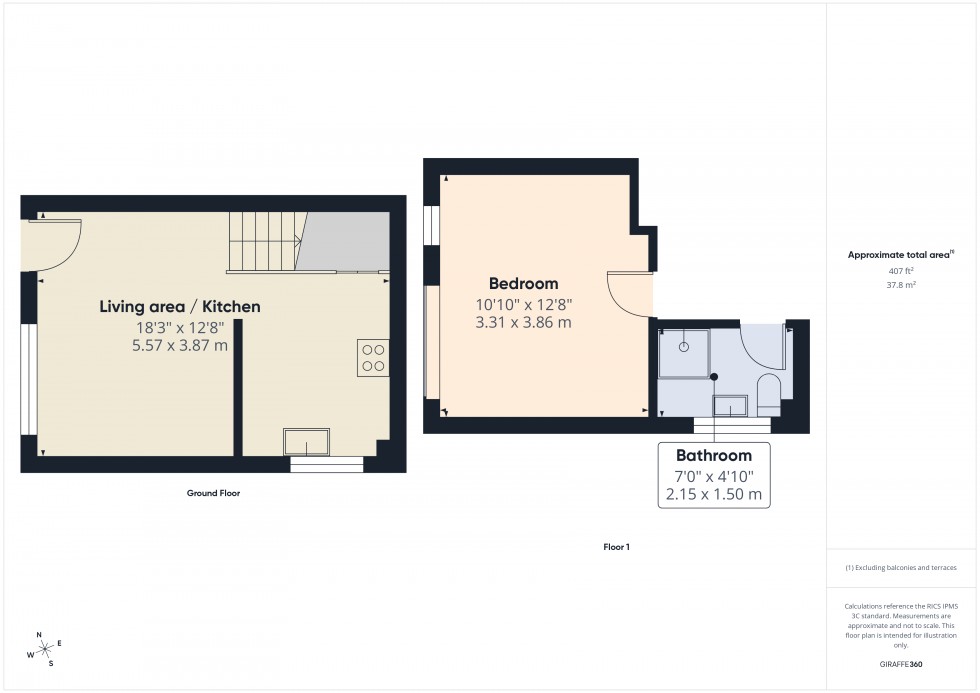 Floorplan for Sunbury-On-Thames, Middlesex, TW16