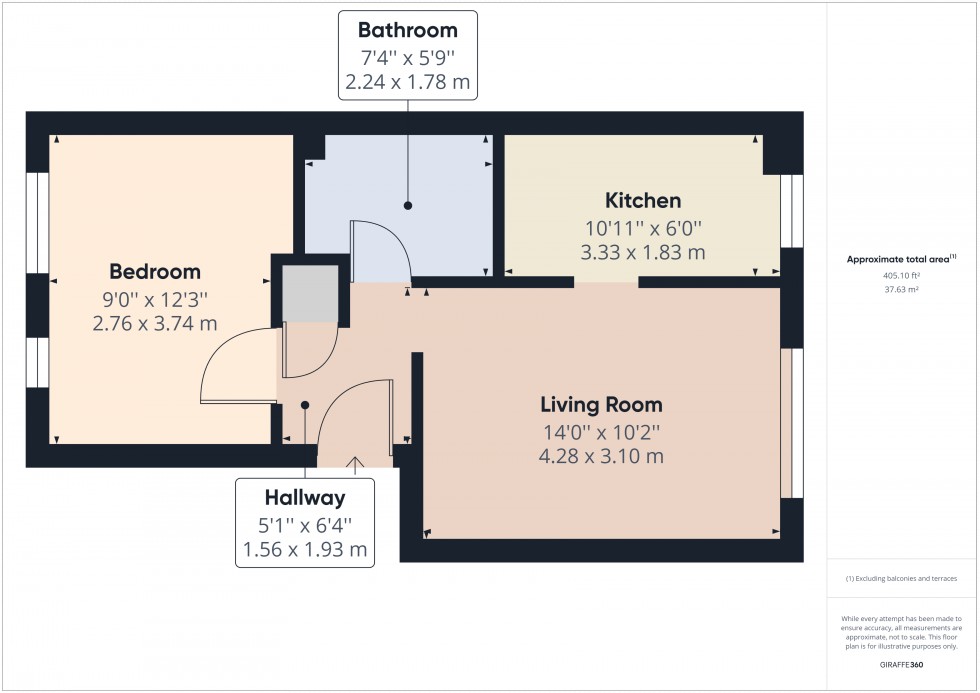Floorplan for Feltham, , TW13