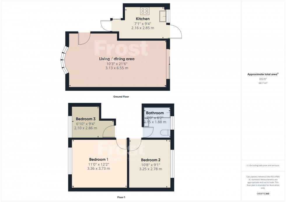 Floorplan for Feltham, , TW13