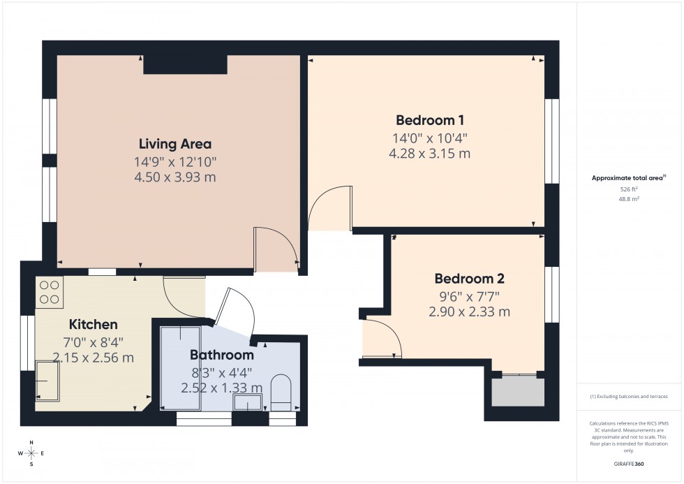 Floorplan for Feltham, , TW13