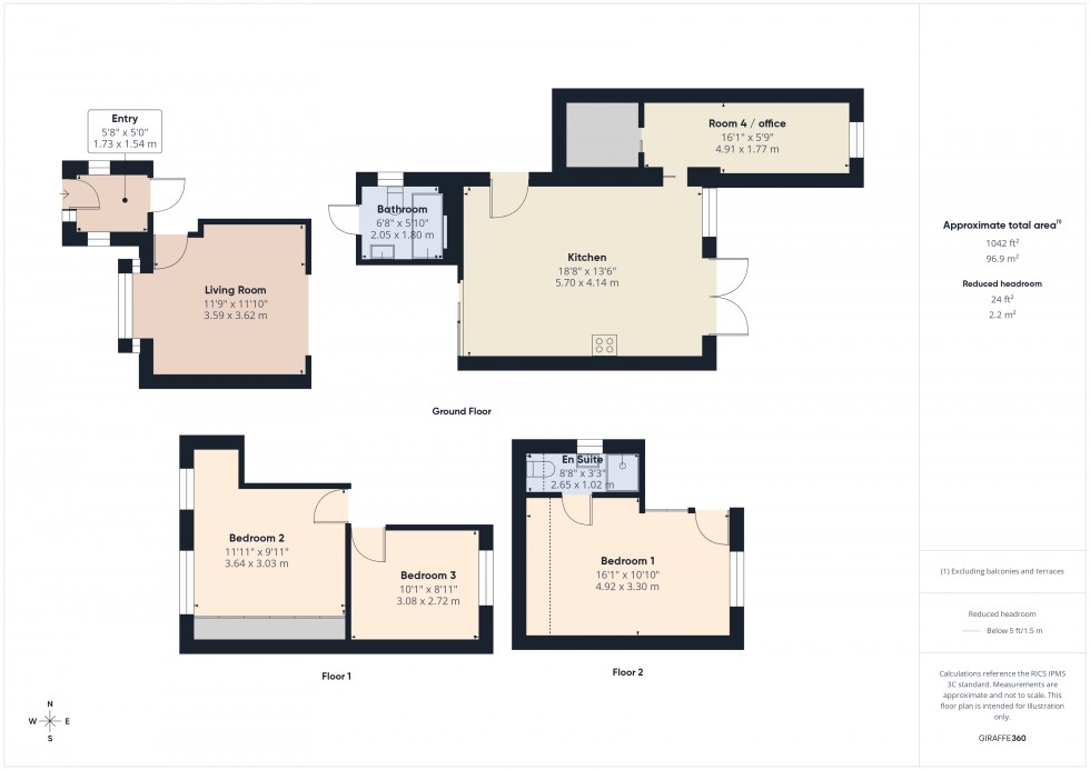 Floorplan for Feltham, , TW14