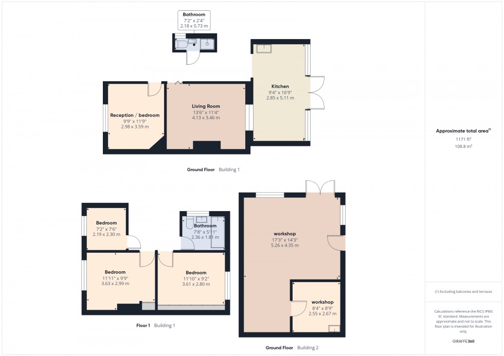 Floorplan for Feltham, , TW14