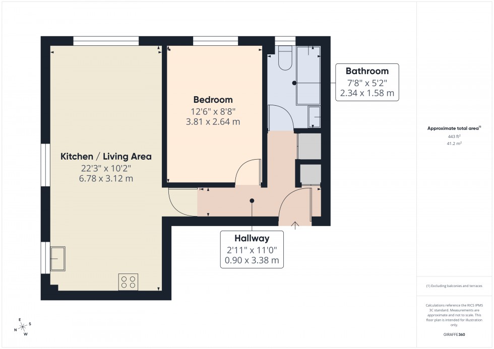 Floorplan for Feltham, , TW13
