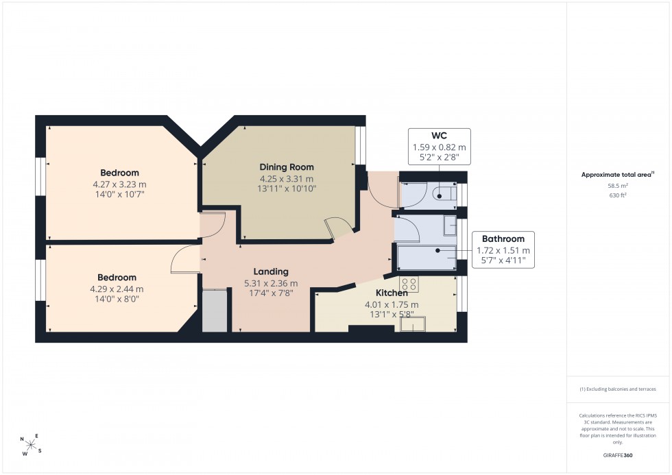 Floorplan for High Street, Feltham, TW13