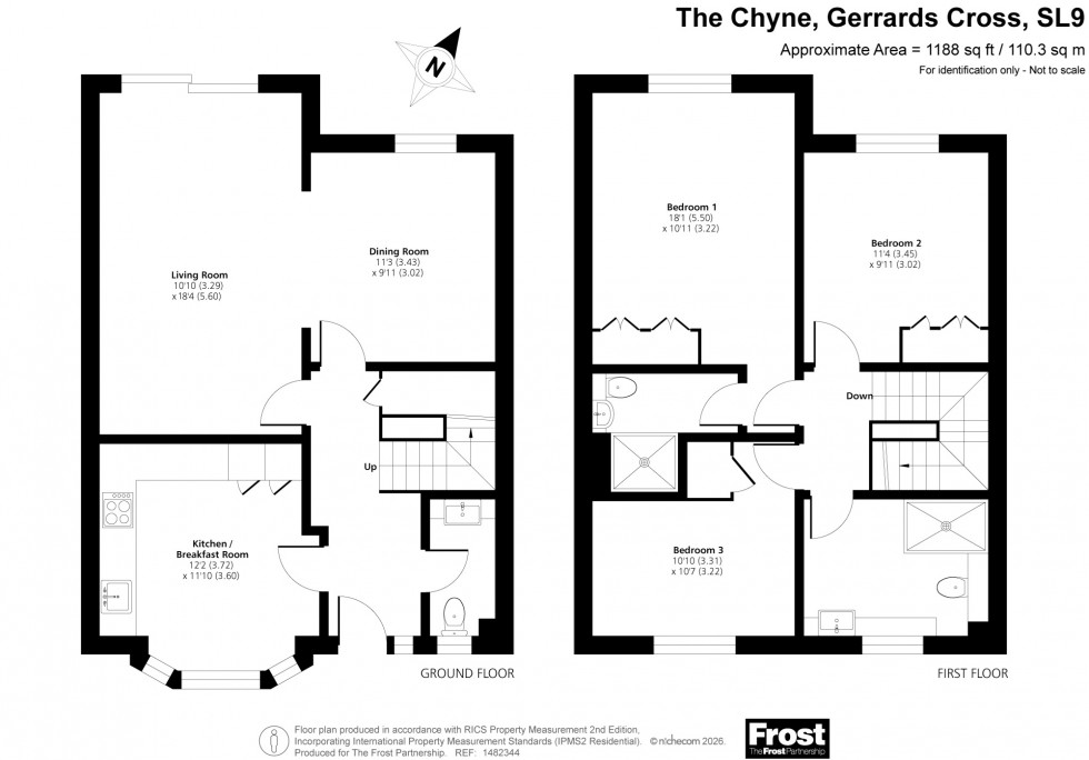 Floorplan for Gerrards Cross, Buckinghamshire, SL9
