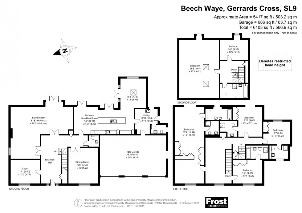Floorplan for Gerrards Cross, Buckinghamshire, SL9