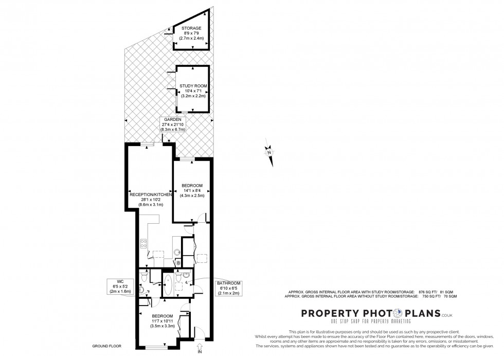 Floorplan for Denham Green, Buckinghamshire, UB9