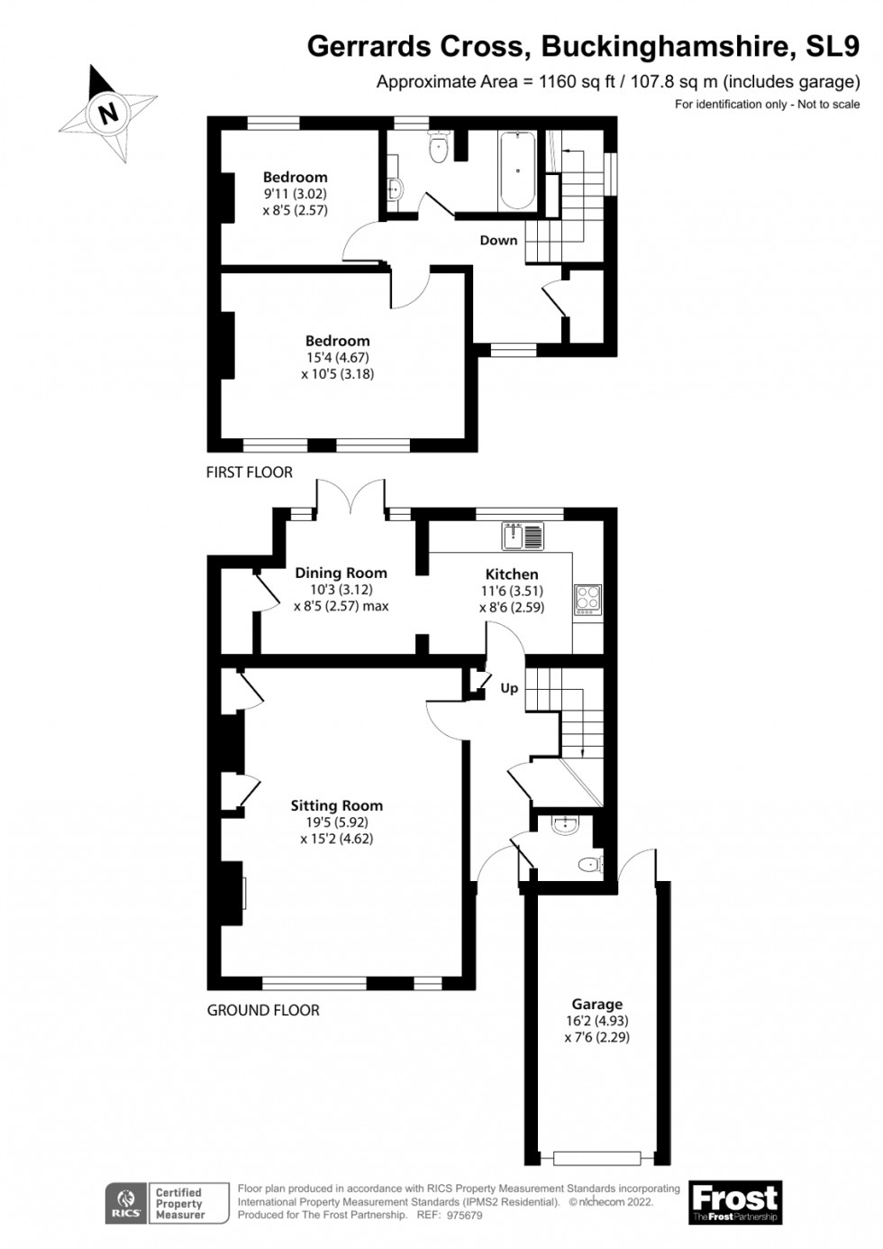 Floorplan for Gerrards Cross, Buckinghamshire, SL9