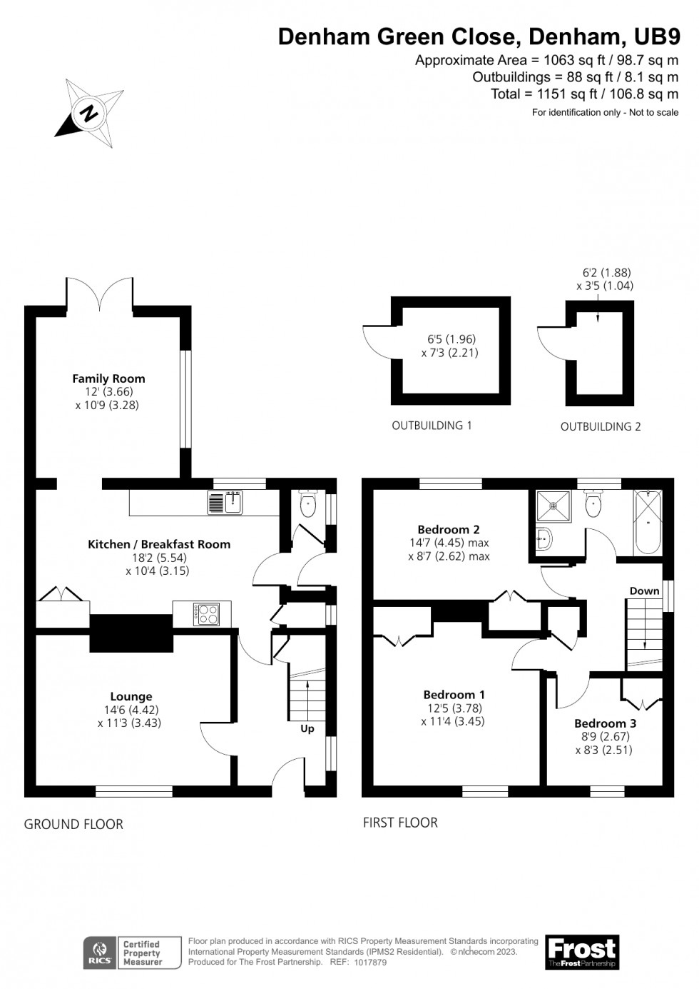 Floorplan for Denham, Buckinghamshire, UB9