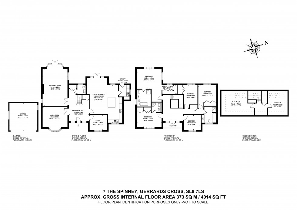 Floorplan for Gerrards Cross, Buckinghamshire, SL9
