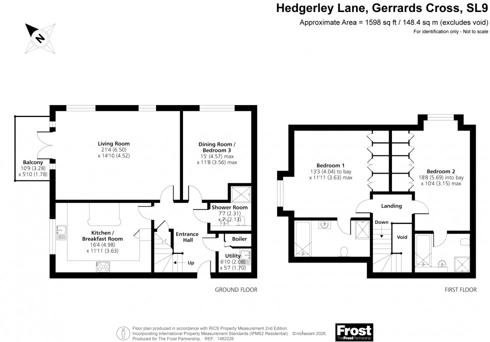 Floorplan for Hedgerley Lane, Gerrards Cross, SL9