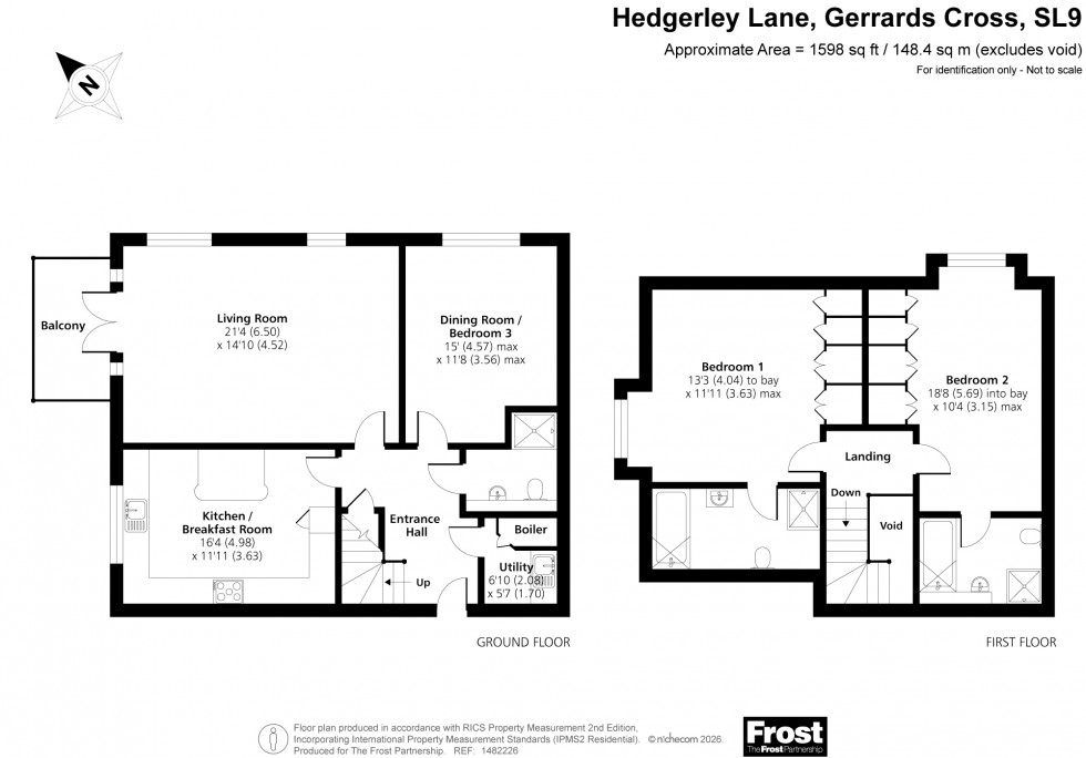 Floorplan for Hedgerley Lane, Gerrards Cross, SL9