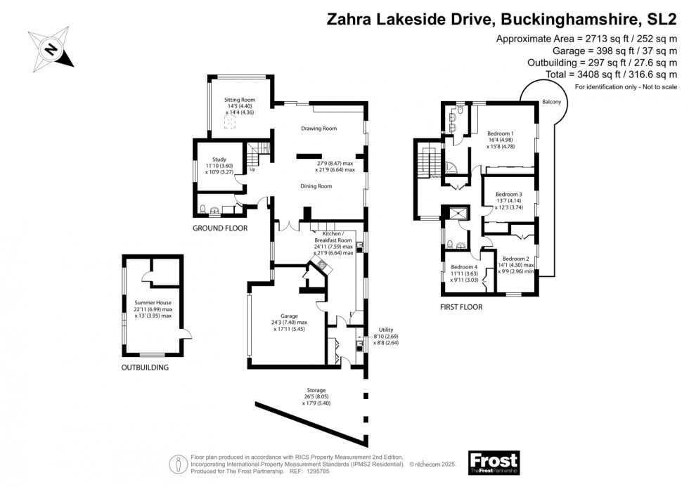 Floorplan for Stoke Poges, Buckinghamshire, SL2