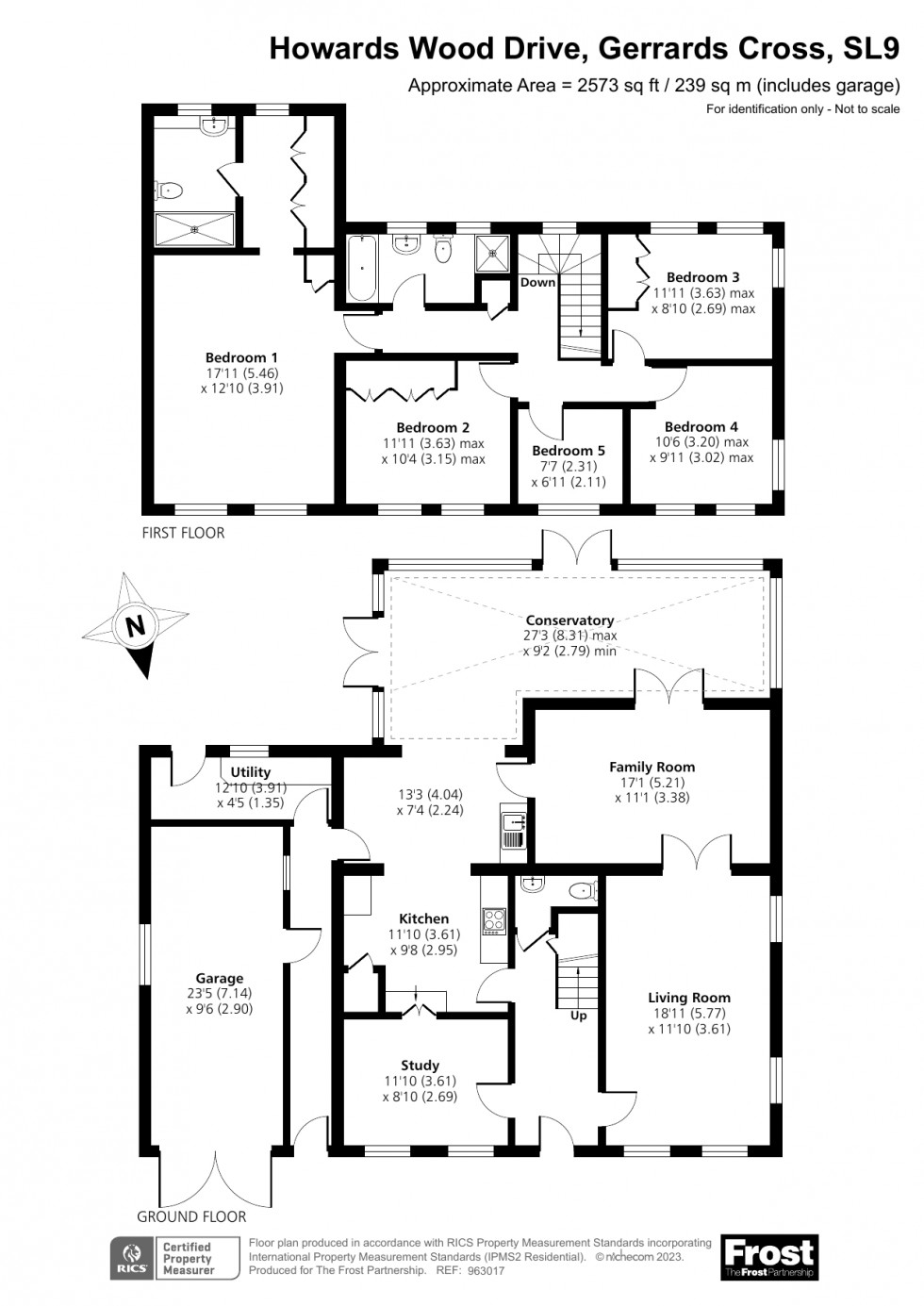 Floorplan for Gerrards Cross, Buckinghamshire, SL9