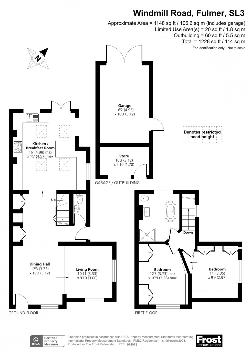Floorplan for Fulmer, Buckinghamshire, SL3