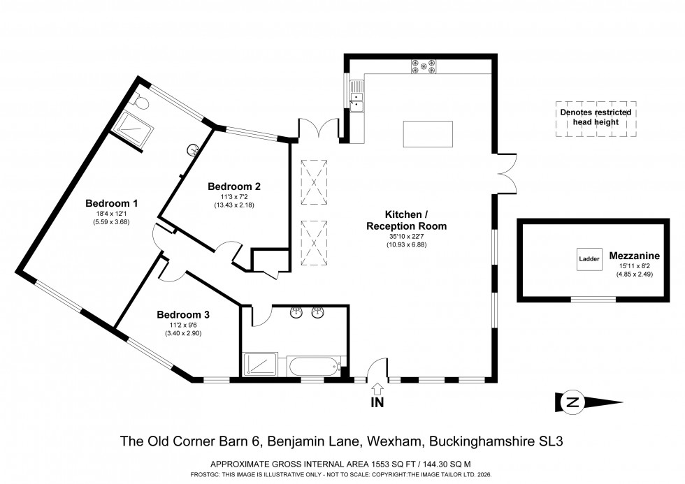 Floorplan for Wexham, Buckinghamshire, SL3