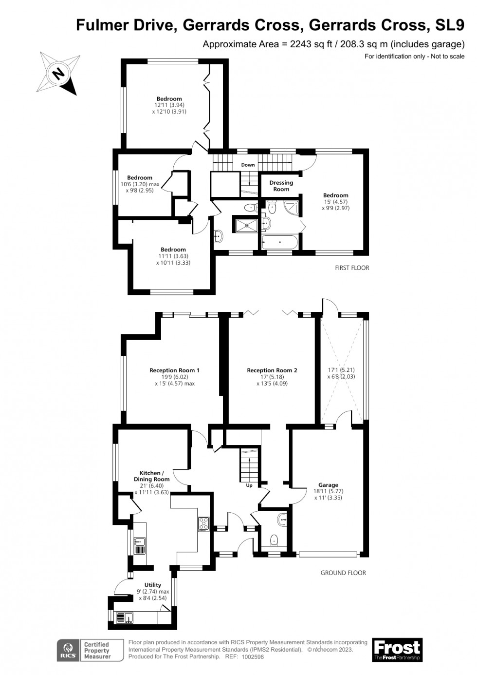 Floorplan for Gerrards Cross, Buckinghamshire, SL9