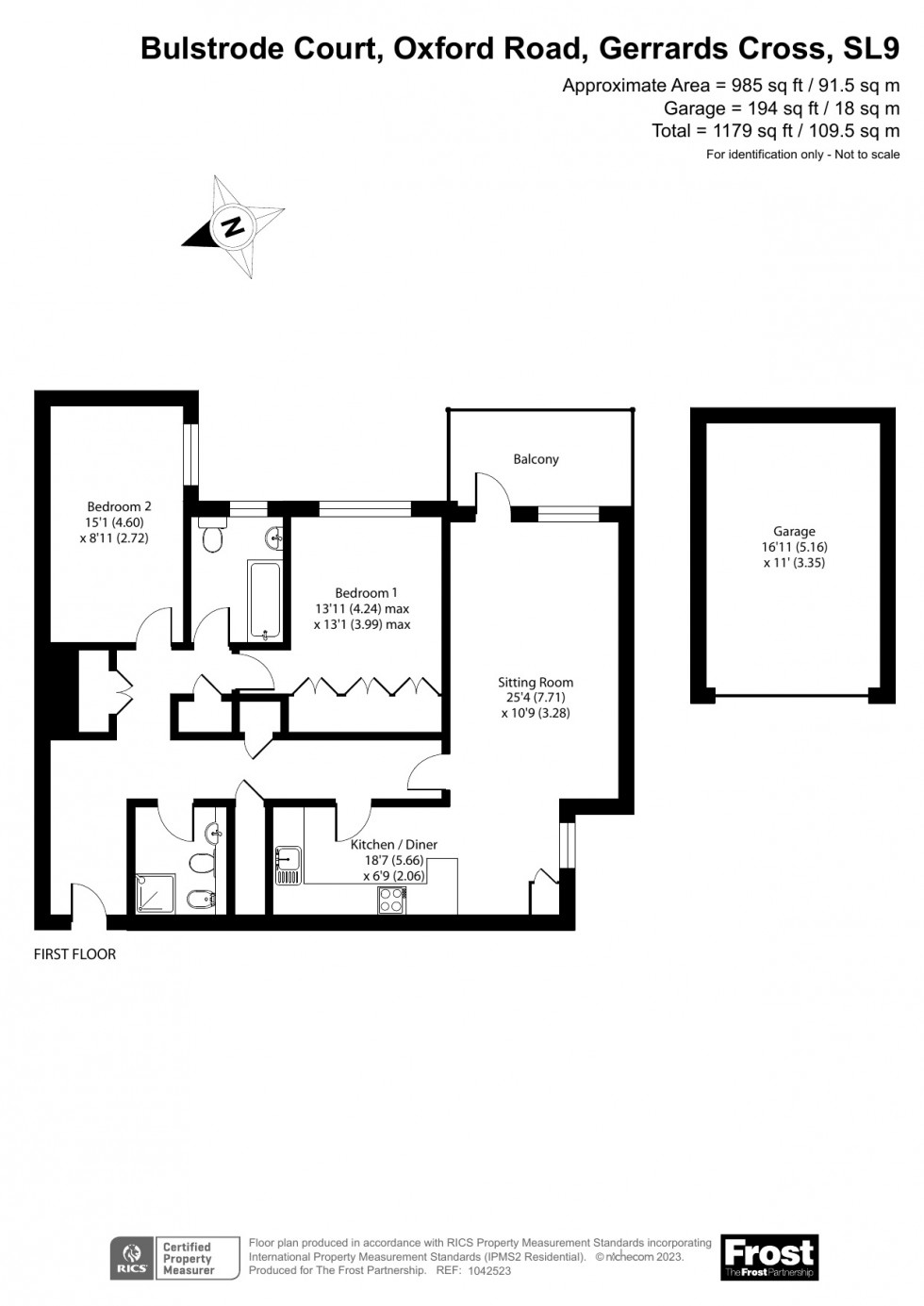 Floorplan for Oxford Road, Gerrards Cross, SL9