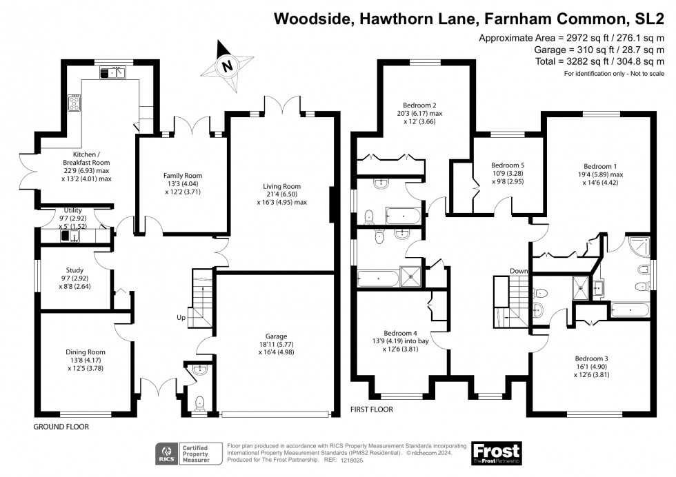 Floorplan for Farnham Common, Buckinghamshire, SL2
