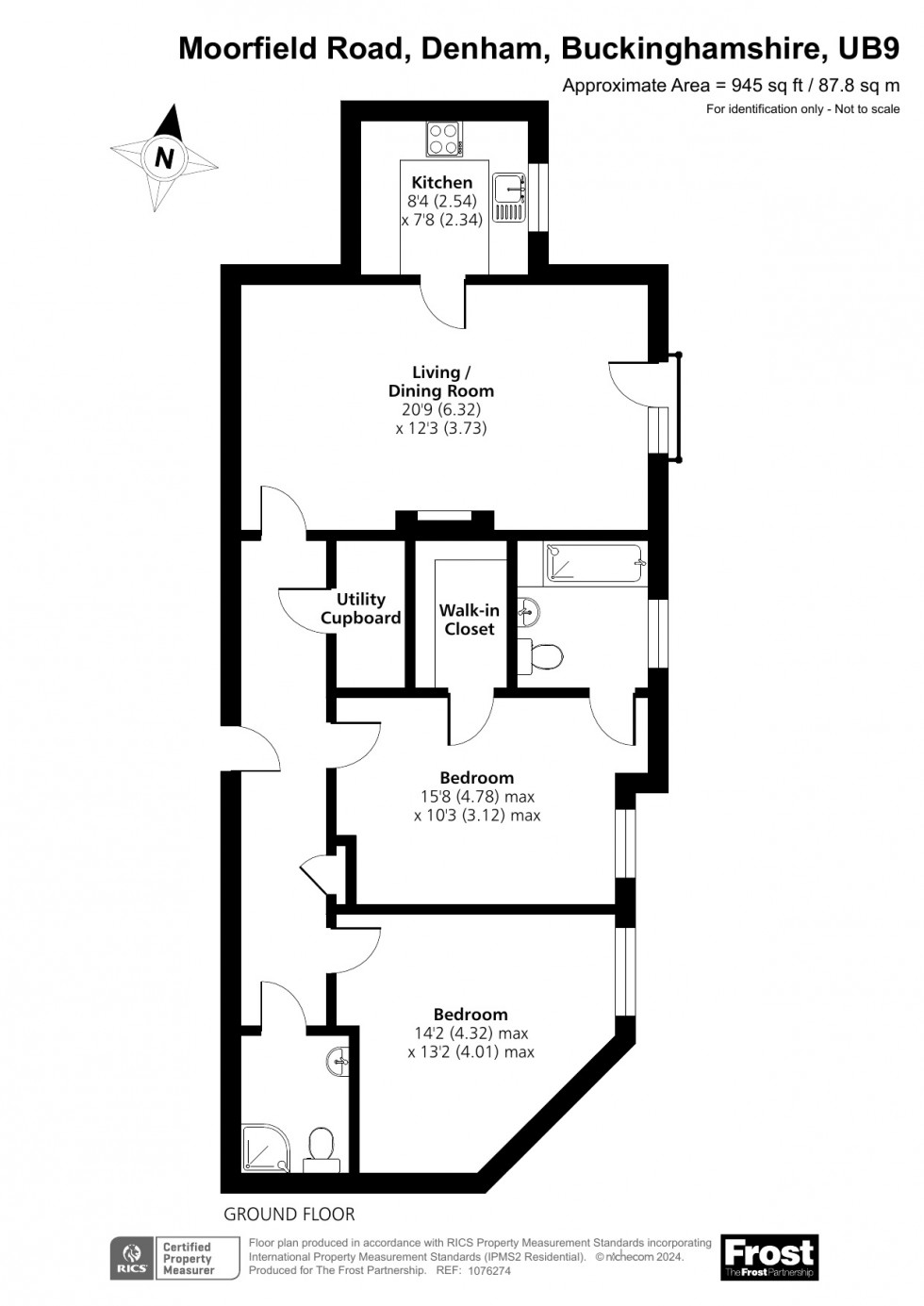 Floorplan for Denham, Buckinghamshire, UB9