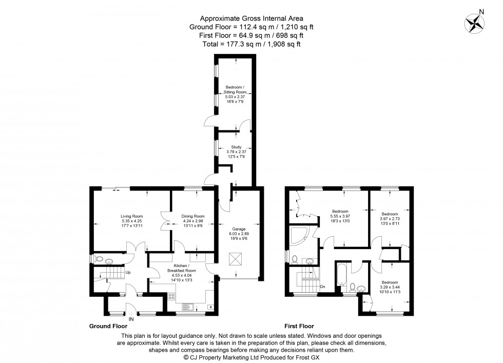 Floorplan for Chalfont St. Peter, Gerrards Cross, SL9