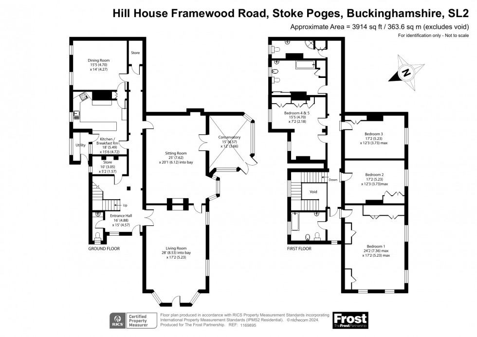 Floorplan for Stoke Poges, Buckinghamshire, SL2