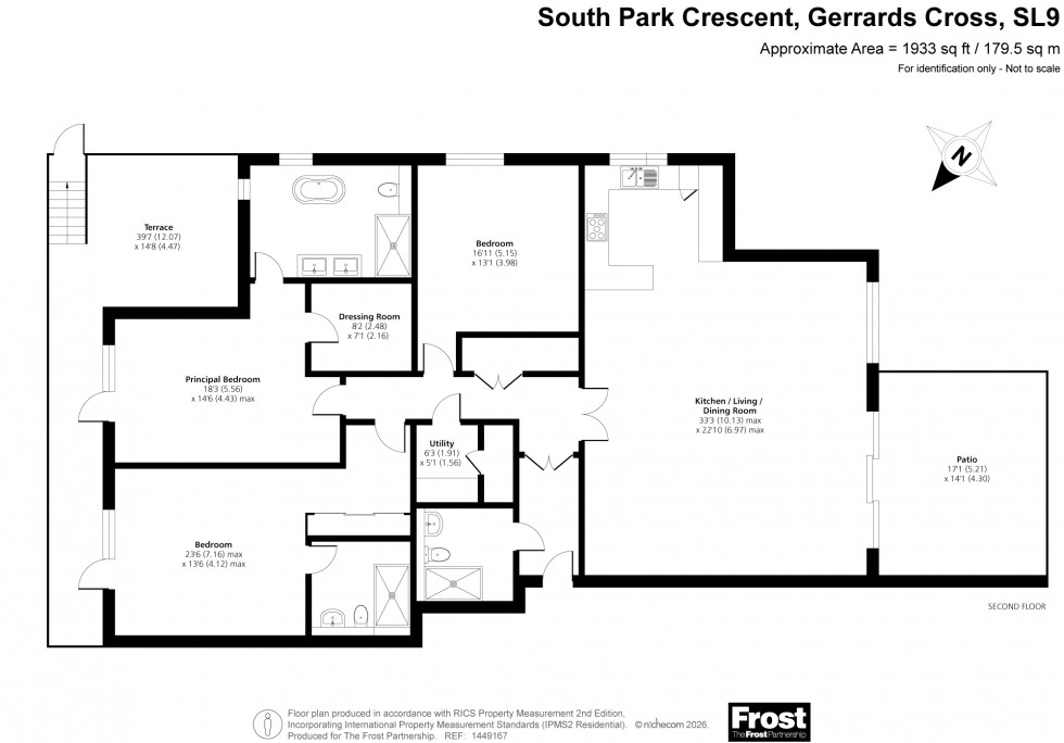 Floorplan for Gerrards Cross, Buckinghamshire, SL9