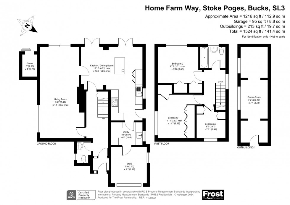 Floorplan for Stoke Poges, Buckinghamshire, SL3