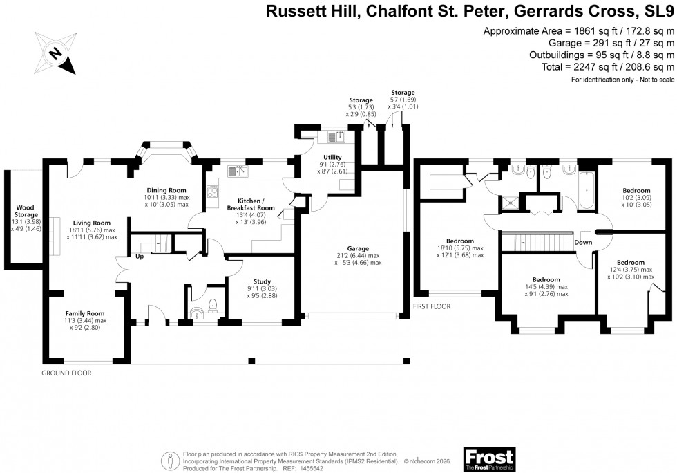 Floorplan for Chalfont St. Peter, Gerrards Cross, SL9