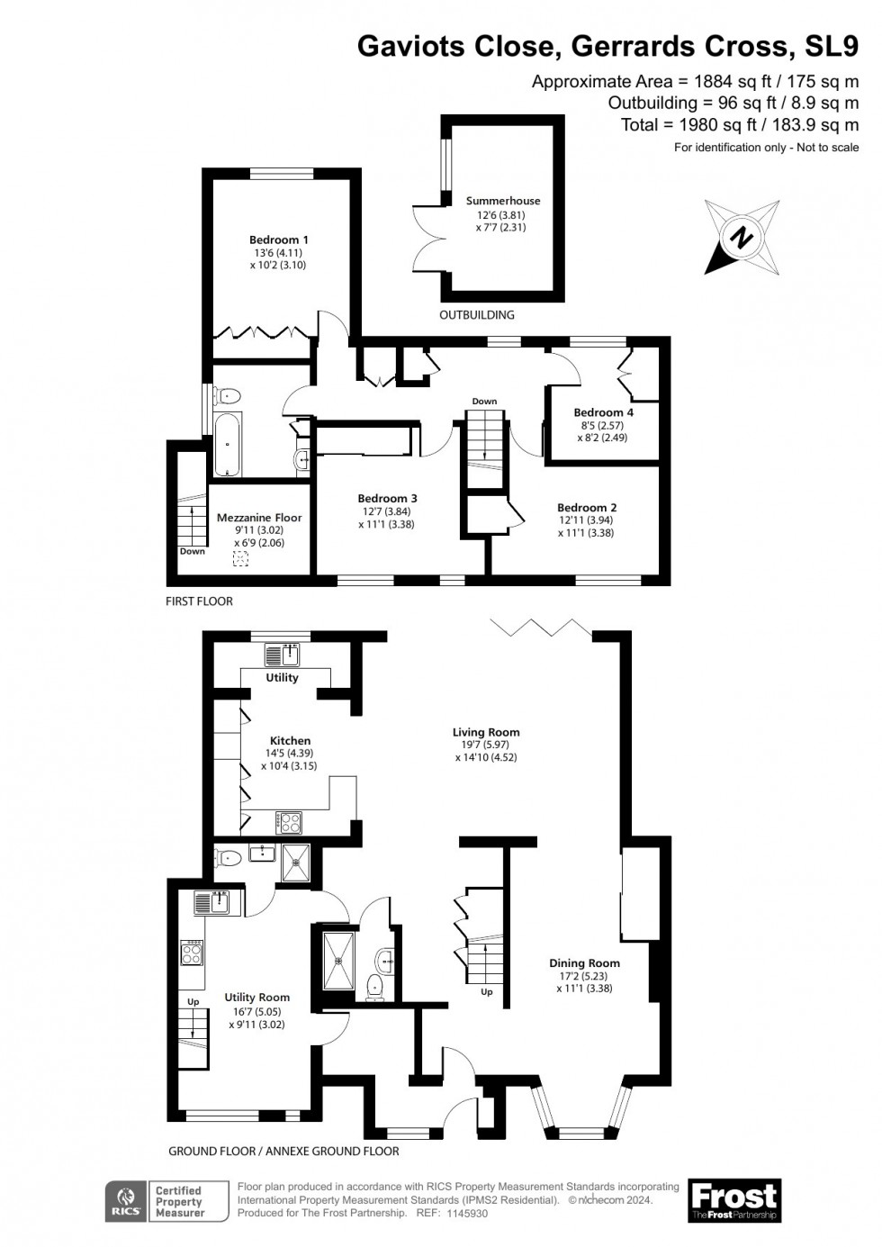 Floorplan for Gerrards Cross, Buckinghamshire, SL9