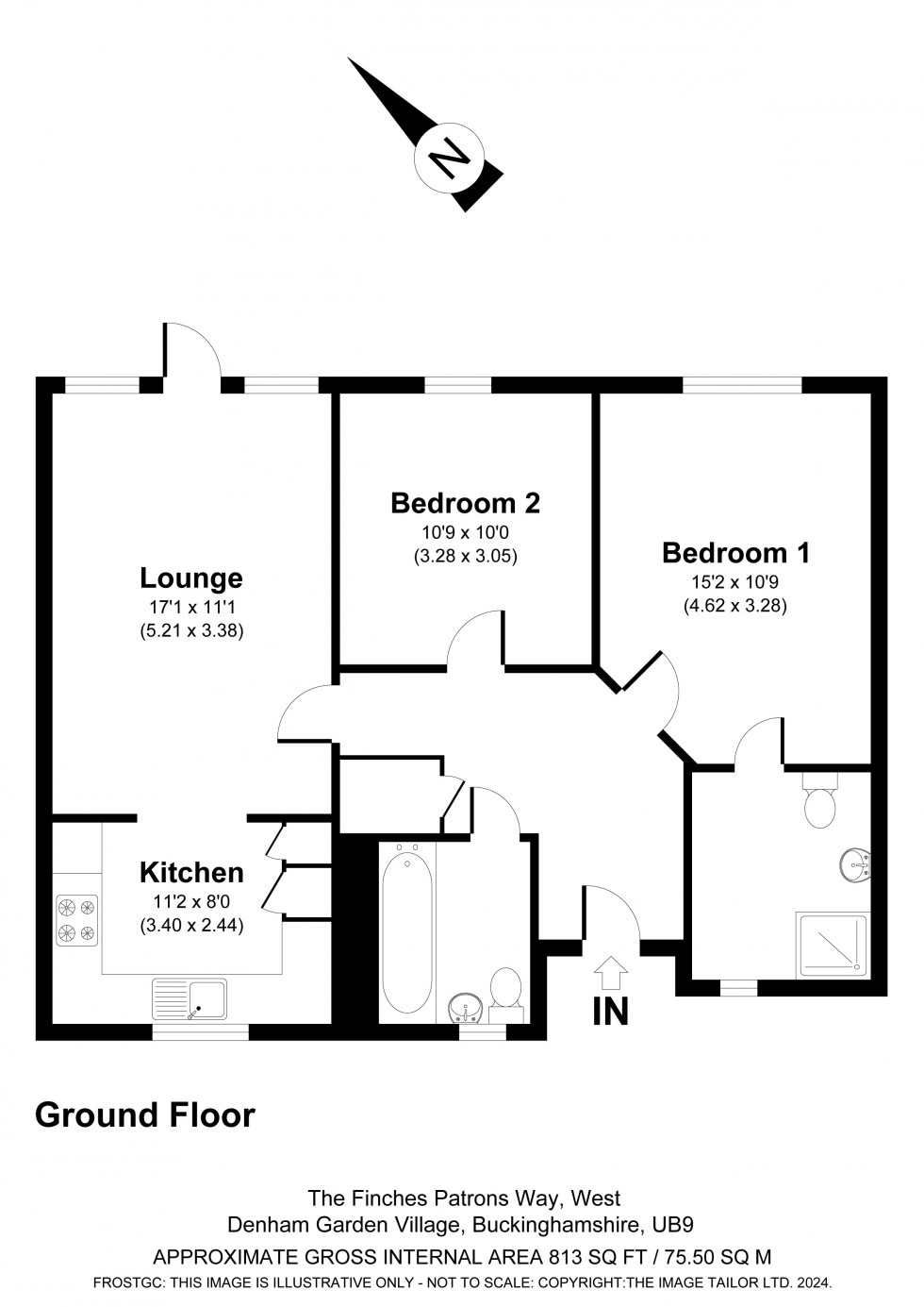 Floorplan for Denham Garden Village, Buckinghamshire, UB9