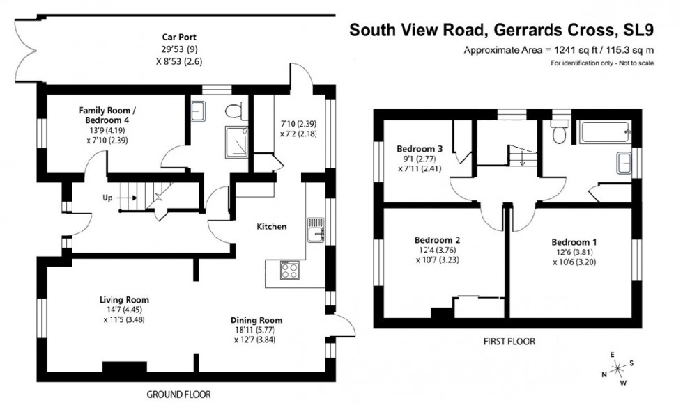 Floorplan for Gerrards Cross, Buckinghamshire, SL9