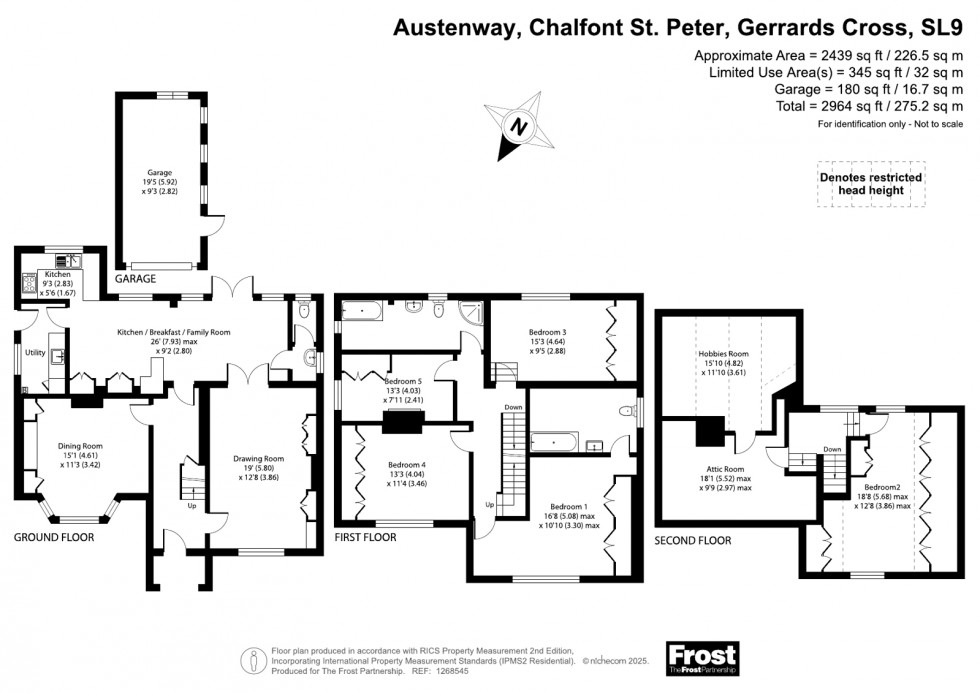 Floorplan for Chalfont St. Peter, Gerrards Cross, SL9
